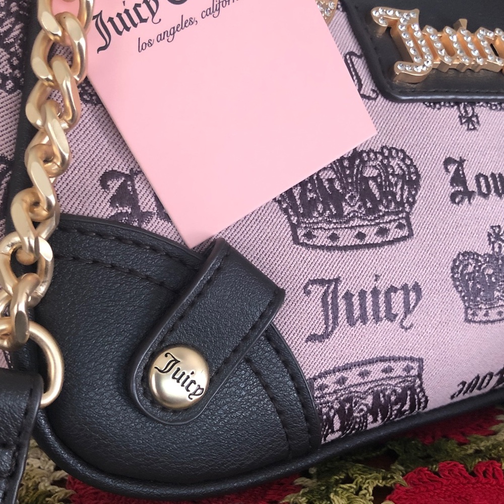 NWT Juicy Couture Vintage Couture Shoulder/Crossbody Handbag w/ Goldtone Box - Picture 4 of 11